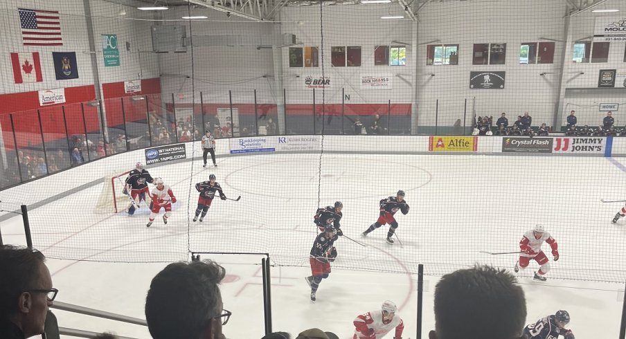 The Blue Jackets and Red Wings play at the Traverse City Prospects Tournament