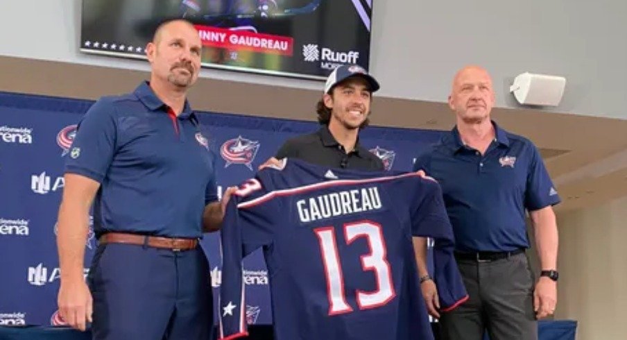 Johnny Gaudreau will wear #13, a number the briefly belonged to rookie Kent Johnson last season.