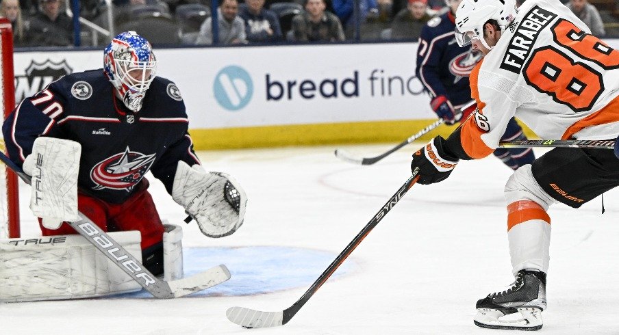 Blue Jackets goaltender Joonas Korpisalo played well against Philadelphia in Columbus' 5-2 win last week over the Flyers. 