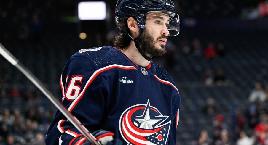 Kirill Marchenko skates at Nationwide Arena