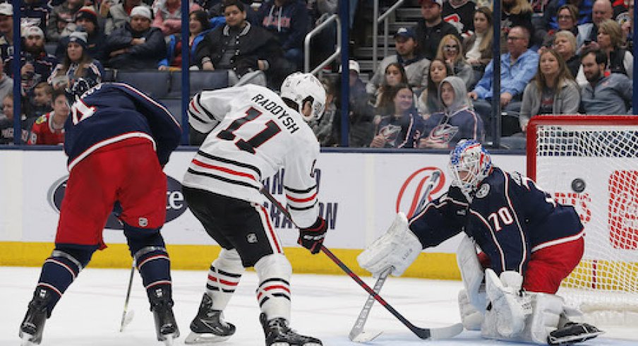 Vladislav Gavrikov, Taylor Raddysh, and Joonas Korpisalo