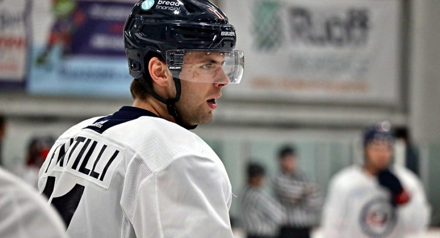 Adam Fantilli at Blue Jackets development camp