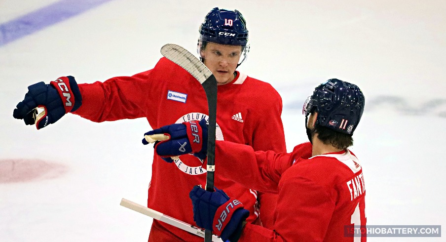 Dmitri Voronkov and Adam Fantilli