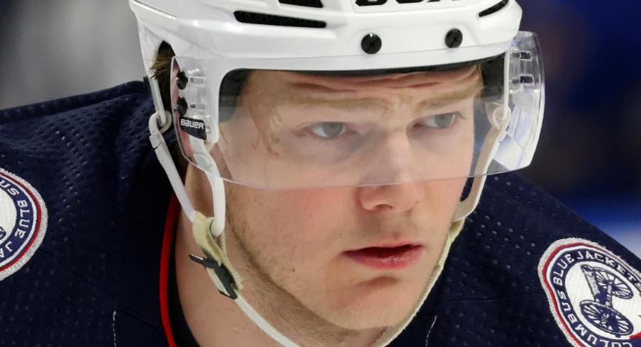 NHL Columbus Blue Jackets left wing Eric Robinson