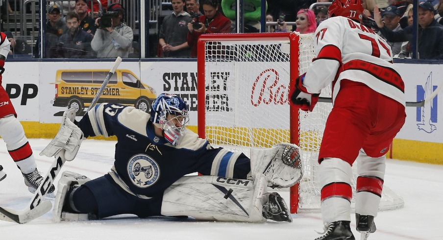 The Columbus Blue Jackets doubled up the Caroline Hurricanes in the season finale Tuesday night. Here's three things from the 6-3 victory to close the books on 2023-24.