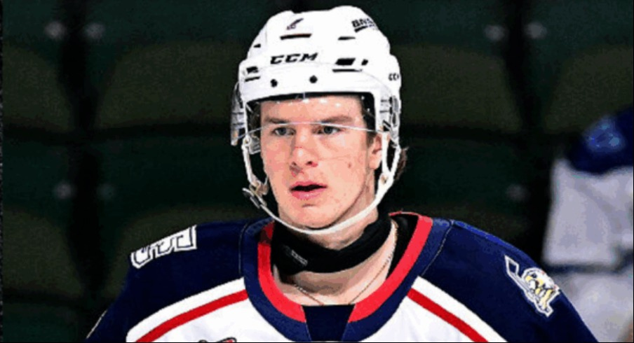 The Columbus Blue Jackets selected defenseman Jackson Smith with the 14th overall selection in the 2025 NHL Draft. #CBJ