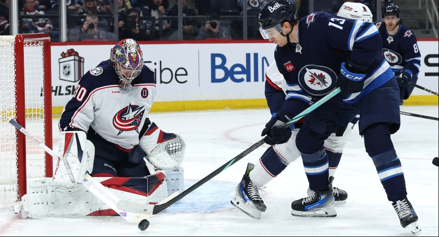 Elvis Merzlikins will return to the net Tuesday night when the Columbus Blue Jackets battle the Winnipeg Jets on night two of a back-to-back.