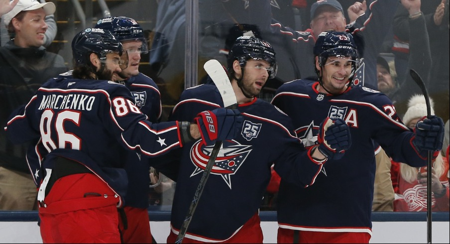 The Columbus Blue Jackets blew another third-period lead Thursday night — but Adam Fantilli's late goal and Elvis Merzlikins' perfect shootout propelled the Blue Jackets to a 6-5 victory.