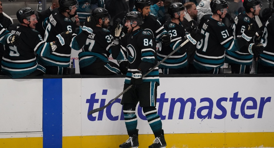 The Columbus Blue Jackets began a four-game road trip with a 5-2 loss to the San Jose Sharks on Tuesday night.