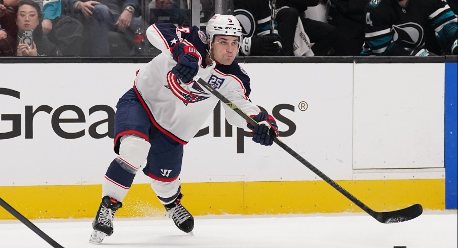 Denton Mateychuk and Miles Wood return to the lineup Wednesday night when the Columbus Blue Jackets face the Philadelphia Flyers on TNT. Here are five things to know before puck-drop.