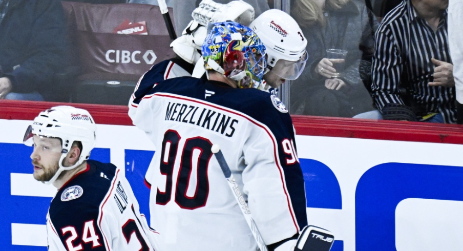 Elvis Merzlikins gets the nod in net Monday night in a pivotal game for the Columbus Blue Jackets. Here are five things to know before their 7:00 p.m. puck-drop against the New York Rangers.