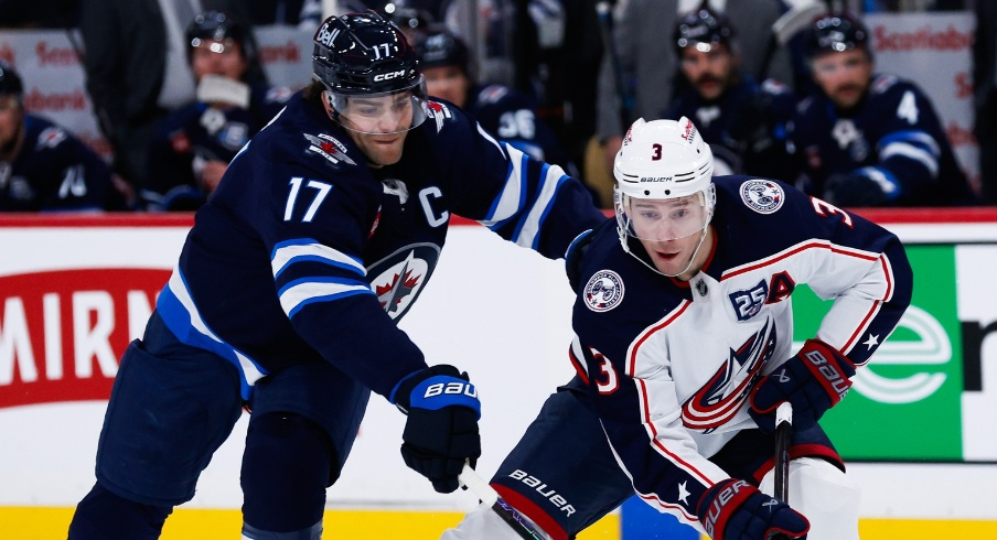 Several game-time decisions are in store for the Columbus Blue Jackets on Saturday night before their critical showdown with the Winnipeg Jets. Here are five things to know before puck-drop.